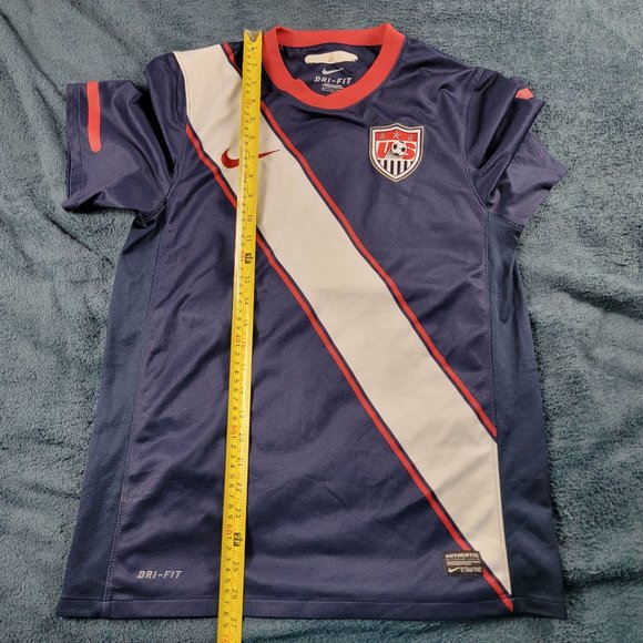 Nike Adults Small Dark Blue Soccer Jersey Shirt USA Away Short Sleeve Athletic - Picture 8 of 9